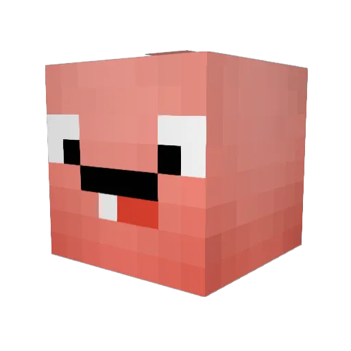 p_diddyty Minecraft avatar head, 3D render