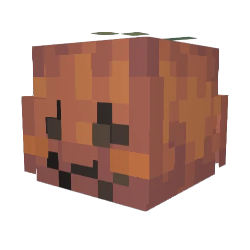p_ecan Minecraft avatar head, 3D render