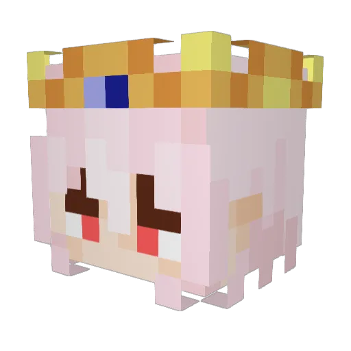p_l_a_y_z Minecraft avatar head, 3D render