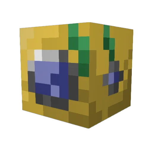 p_ri Minecraft avatar head, 3D render