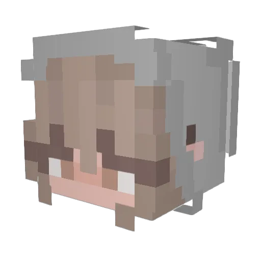 p_roy12 Minecraft avatar head, 3D render