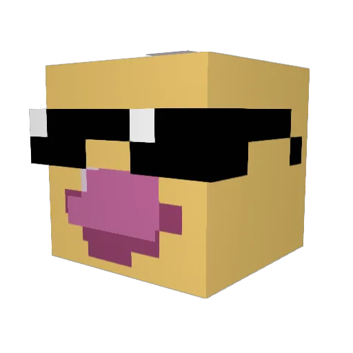 p_s_y_c_h Minecraft avatar head, 3D render