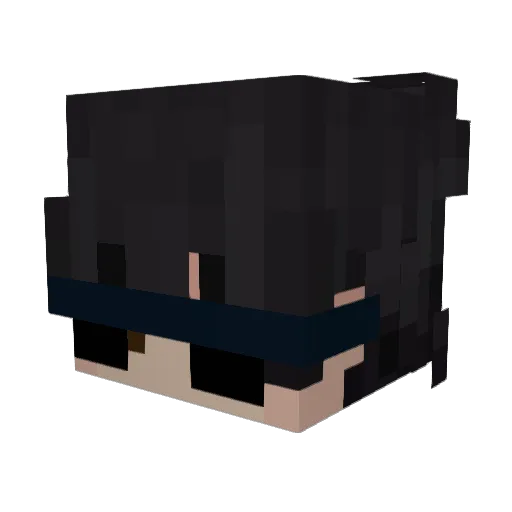 p_sian Minecraft avatar head, 3D render