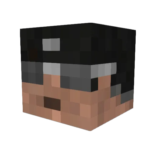 pa1mp Minecraft avatar head, 3D render