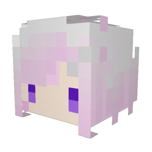 pa_ru_ Minecraft avatar head, 3D render