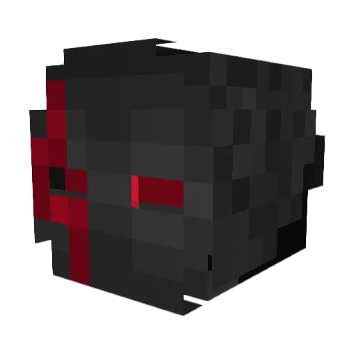 paacket Minecraft avatar head, 3D render