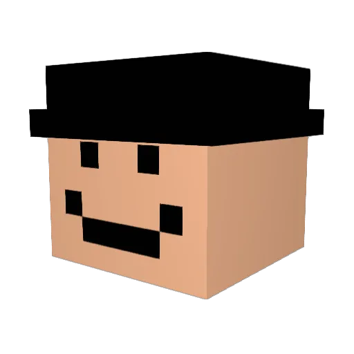 paakiet Minecraft avatar head, 3D render