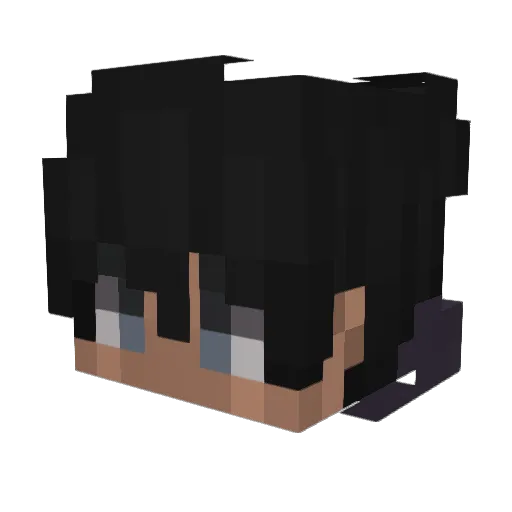paamiii Minecraft avatar head, 3D render