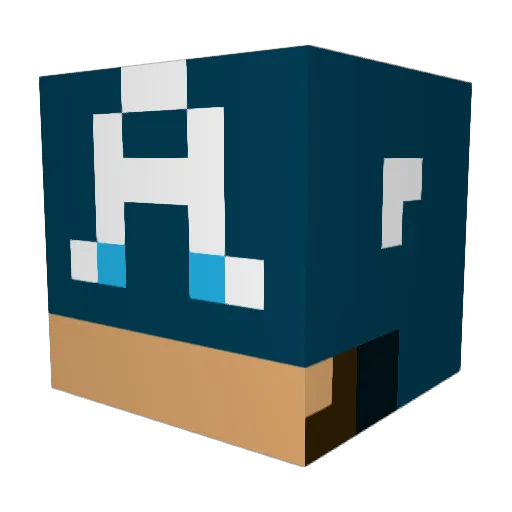 paape Minecraft avatar head, 3D render