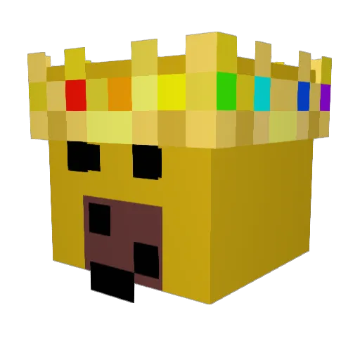 paaskehare Minecraft avatar head, 3D render