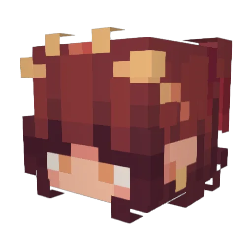 paavski Minecraft avatar head, 3D render