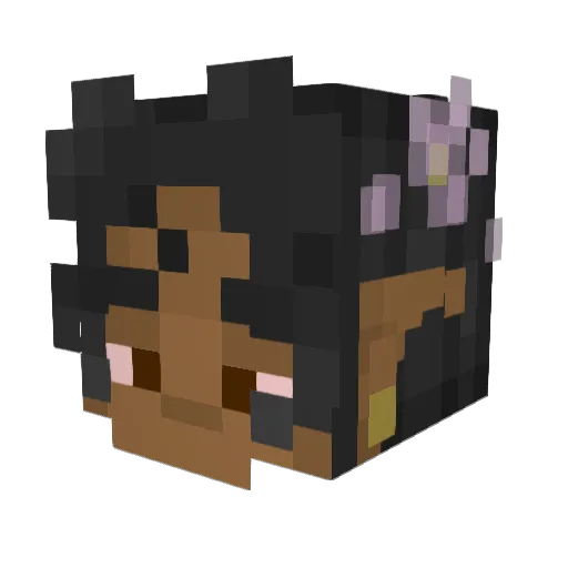 pabanyo Minecraft avatar head, 3D render