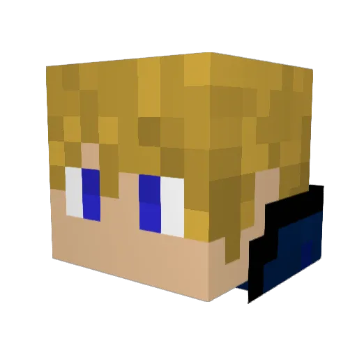 pabest Minecraft avatar head, 3D render