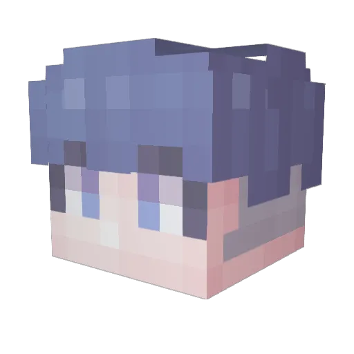 pabin_ Minecraft avatar head, 3D render