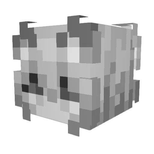 pabixon Minecraft avatar head, 3D render