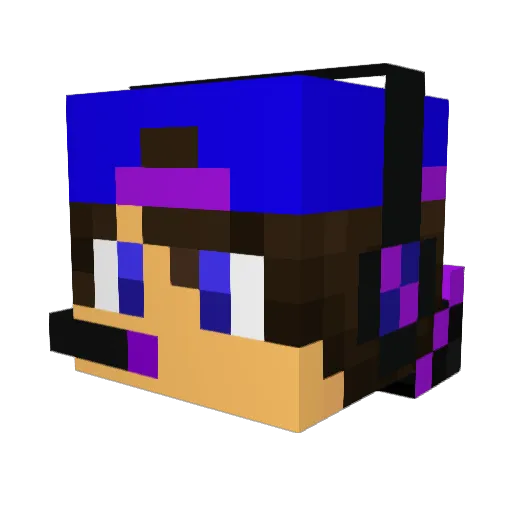 pablitus Minecraft avatar head, 3D render
