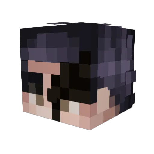 pablobamila Minecraft avatar head, 3D render