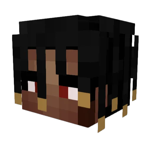 pablopaid Minecraft avatar head, 3D render