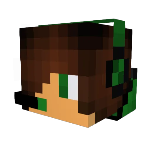 pablorihuela Minecraft avatar head, 3D render