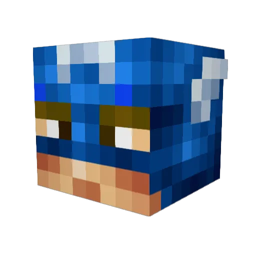 pablosg12 Minecraft avatar head, 3D render