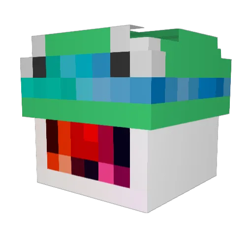 pablunts Minecraft avatar head, 3D render