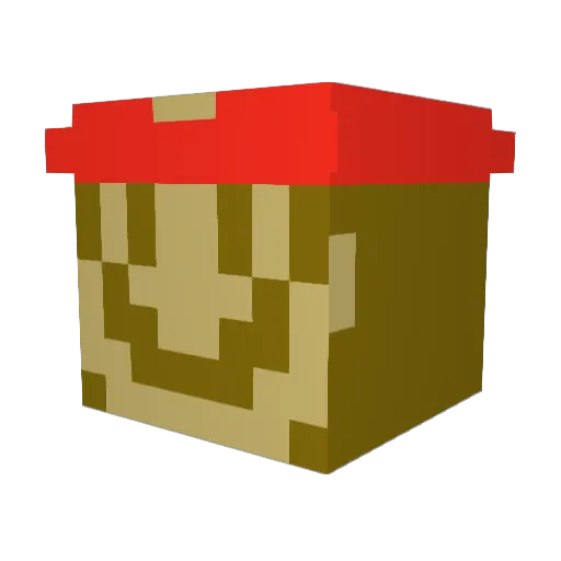 pabstblueribn Minecraft avatar head, 3D render
