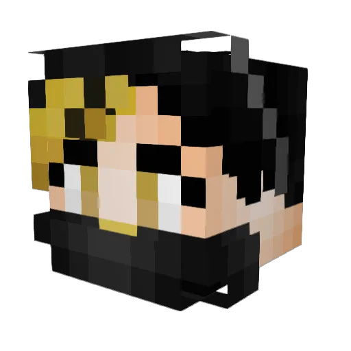 pacane93 Minecraft avatar head, 3D render