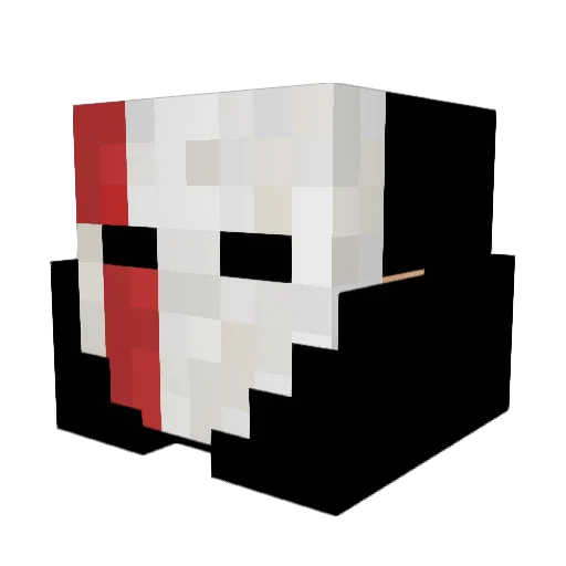 pacatatu Minecraft avatar head, 3D render
