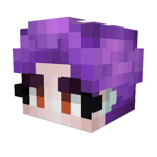 pacbabysmilk Minecraft avatar head, 3D render