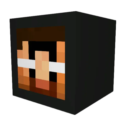 pace45 Minecraft avatar head, 3D render