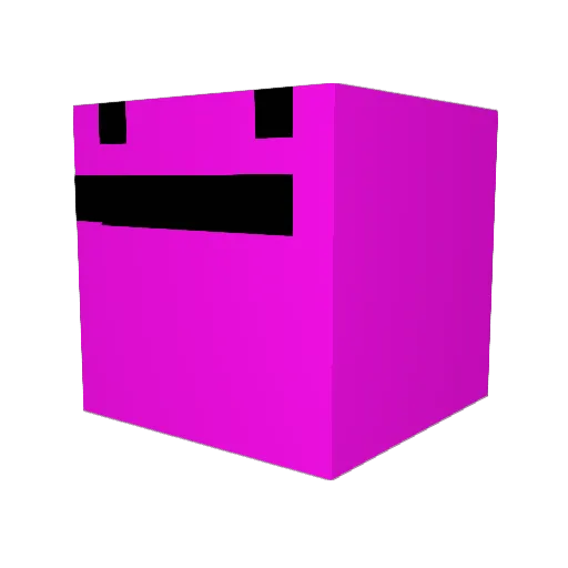 pace_X Minecraft avatar head, 3D render