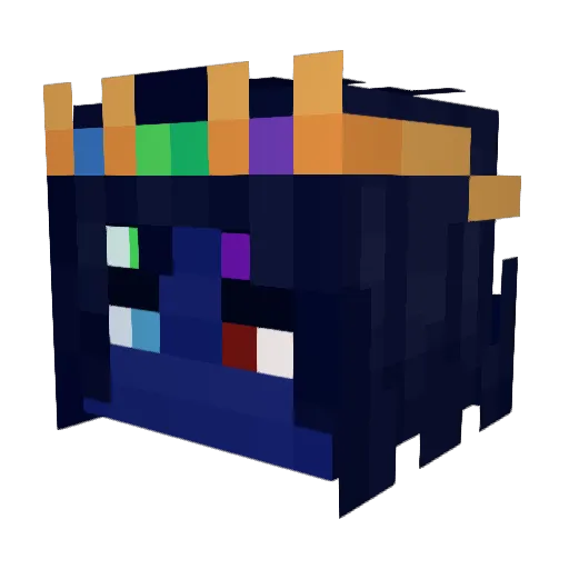 pachequinnn Minecraft avatar head, 3D render