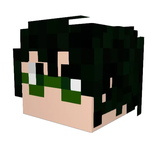 pachi1104 Minecraft avatar head, 3D render