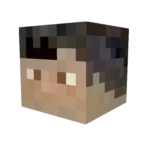 pachi323 Minecraft avatar head, 3D render