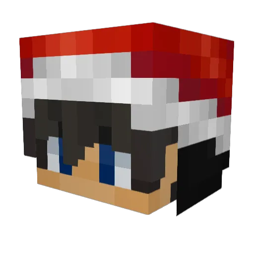 pacificnw Minecraft avatar head, 3D render