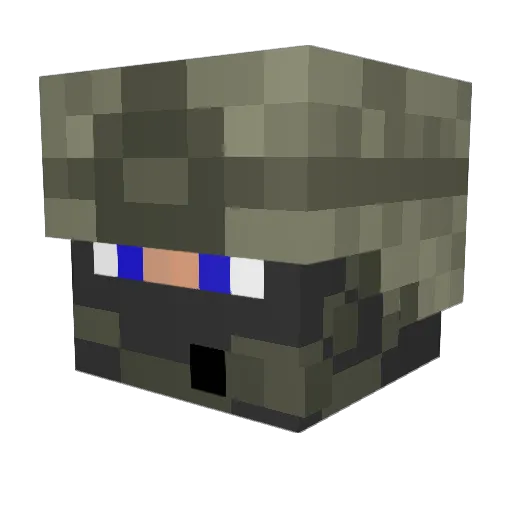 packet_30r Minecraft avatar head, 3D render
