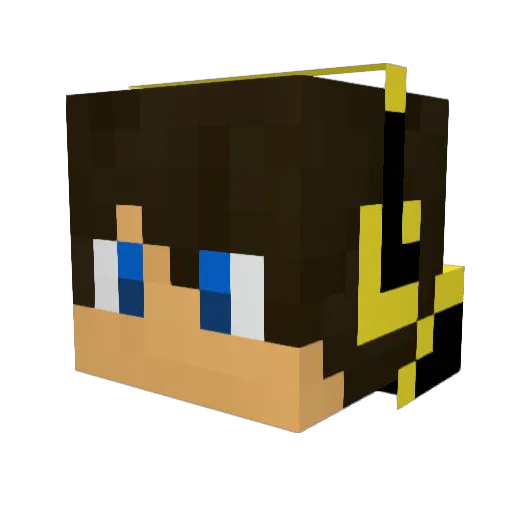 packman4300 Minecraft avatar head, 3D render