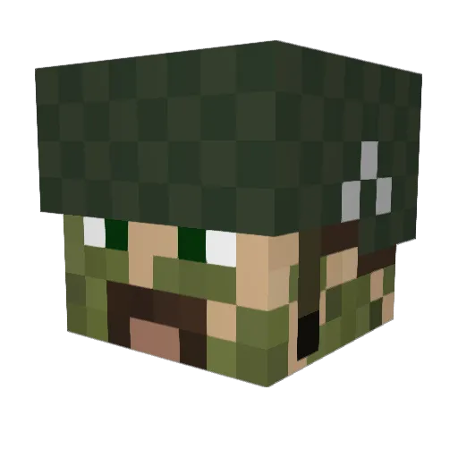 packo28 Minecraft avatar head, 3D render