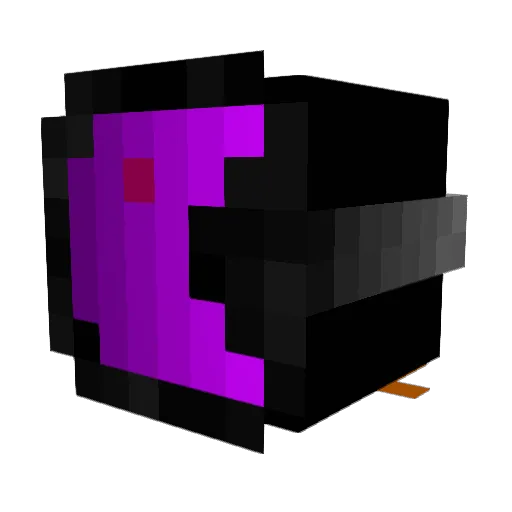 pacmanadam Minecraft avatar head, 3D render