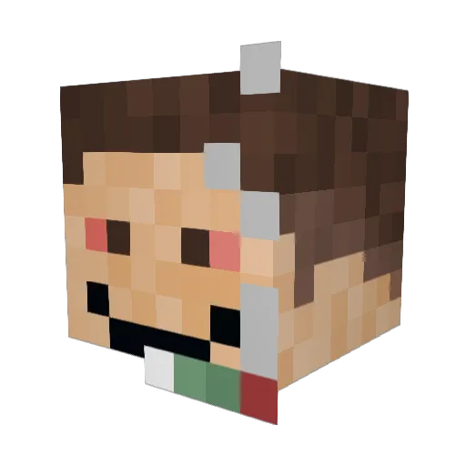 paco_vazquez Minecraft avatar head, 3D render