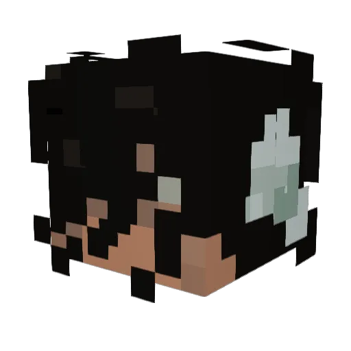 pactecah Minecraft avatar head, 3D render