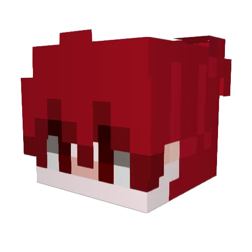 paczLL Minecraft avatar head, 3D render