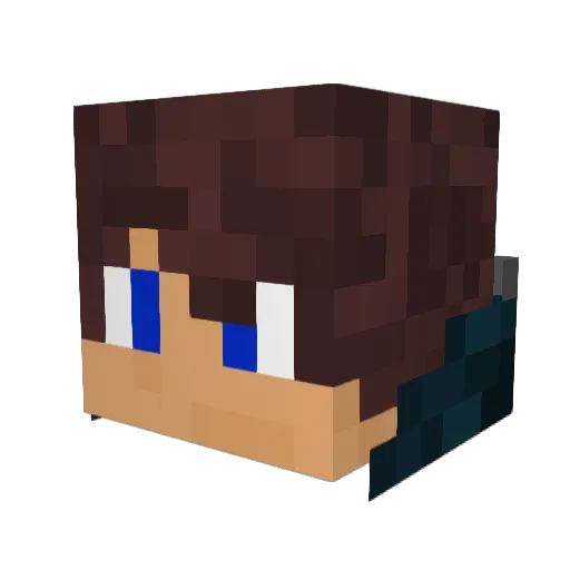padaja Minecraft avatar head, 3D render
