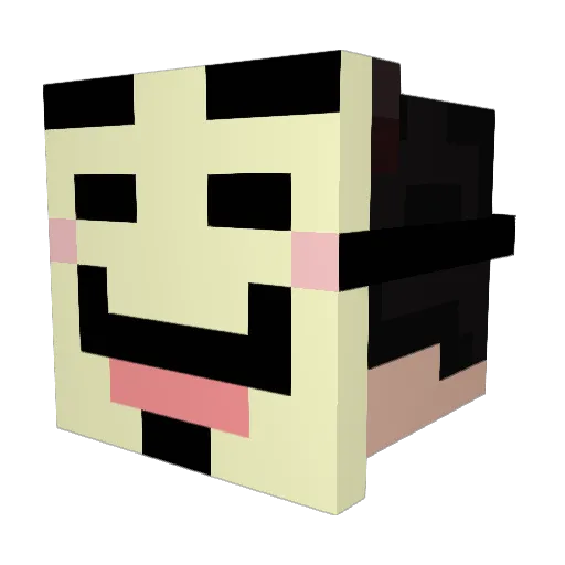 paddy324 Minecraft avatar head, 3D render
