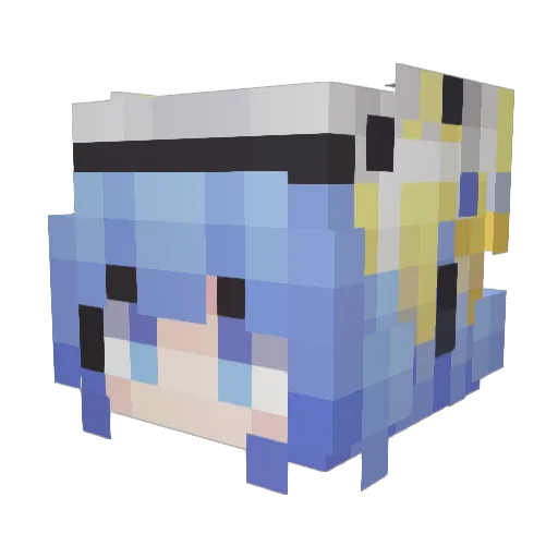 paddy_QAQ Minecraft avatar head, 3D render