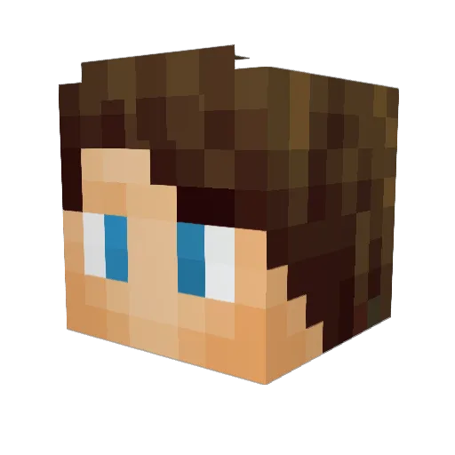paddydxv Minecraft avatar head, 3D render