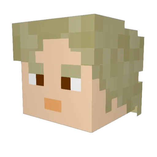 paden97 Minecraft avatar head, 3D render