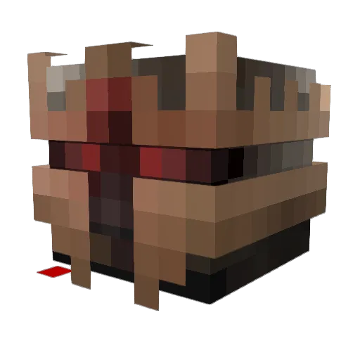 padram17 Minecraft avatar head, 3D render