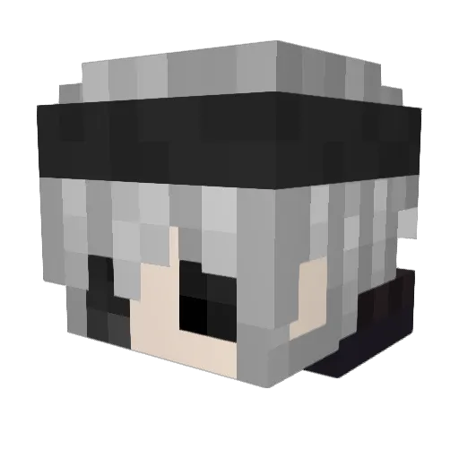 padul_ Minecraft avatar head, 3D render