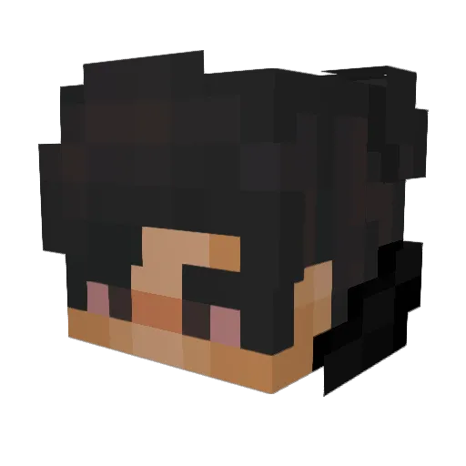 paedicatio Minecraft avatar head, 3D render